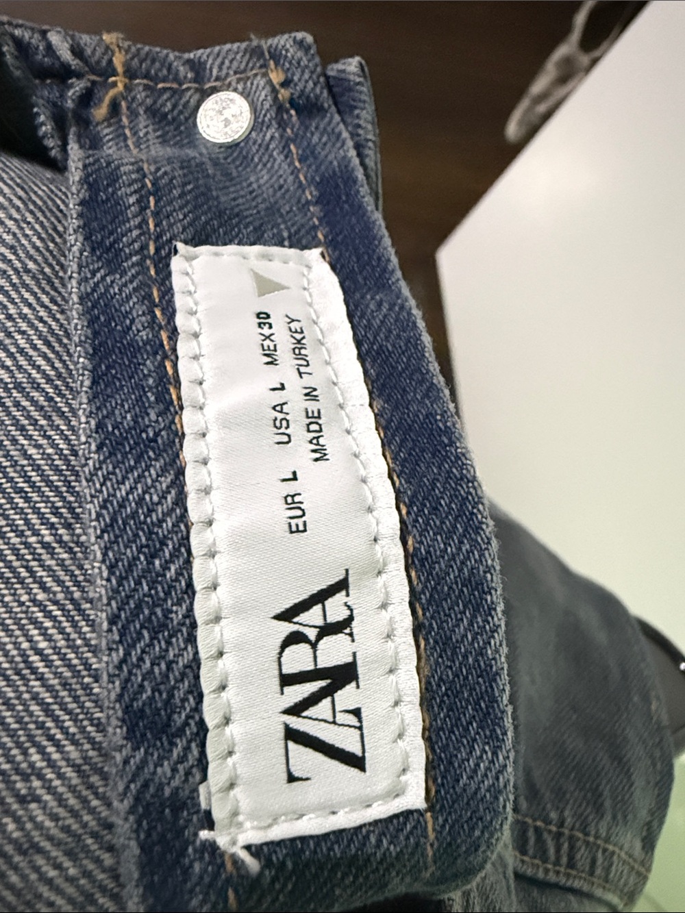 Zara Denim and Blue -Gray Lace Sleeveless Top - Picture 5 of 5
